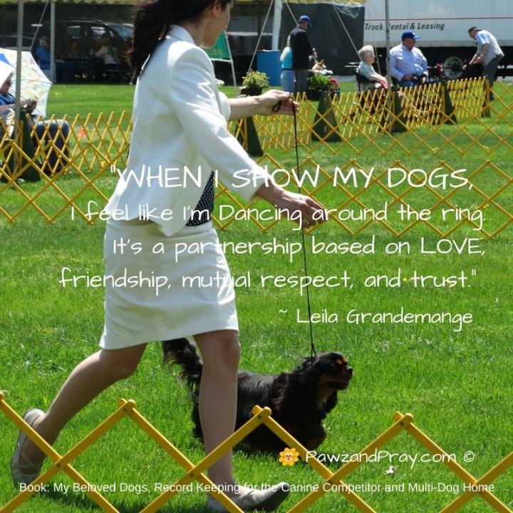 Dog Show record Keeping Book